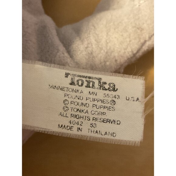 Tonka Pound Puppies Plush Dog Stuffed Animal Toy Gray With Black Spots - Picture 5 of 6